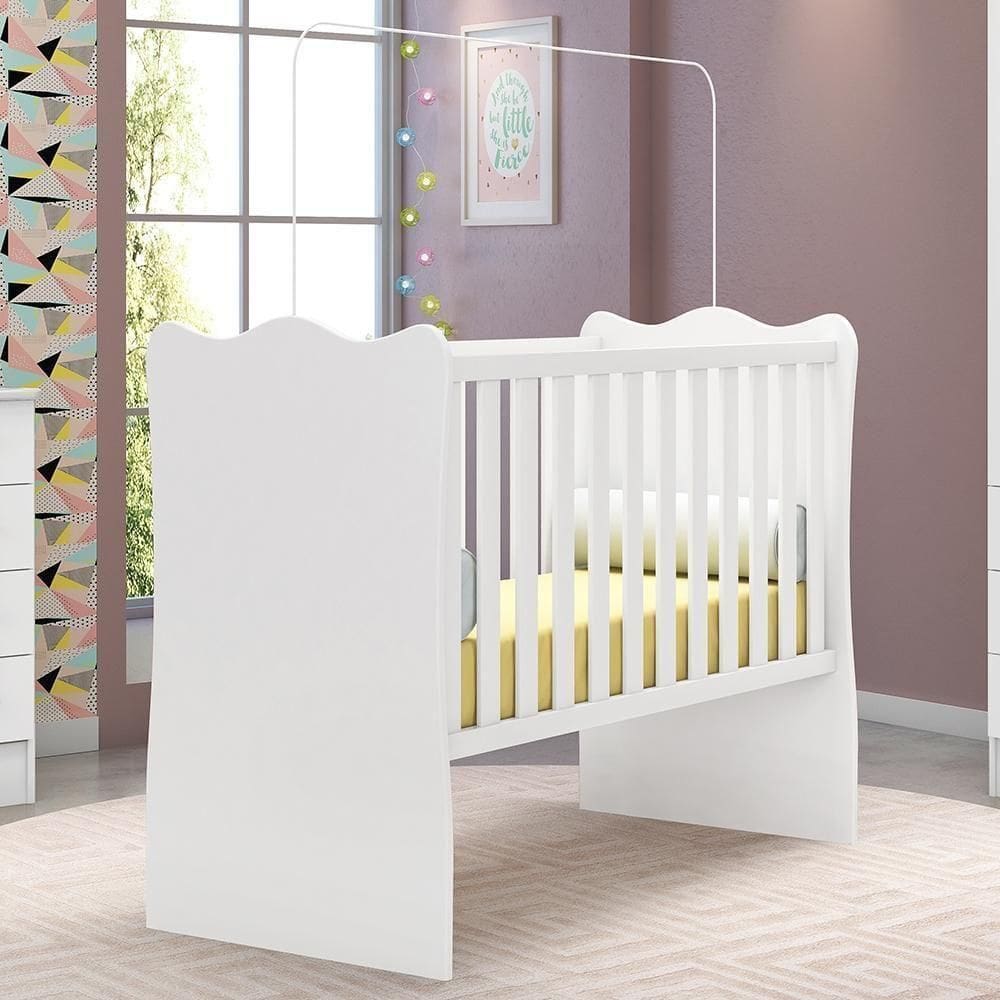 Berço Retrô Mini Cama Lianna Branco