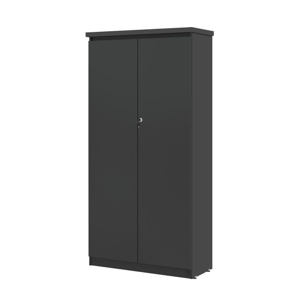 Armario Com 2 Portas 4 Prateleiras Emir Preto Onix