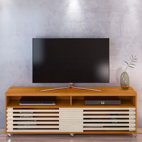 Rack Com 2 Portas Petrus Cinamomo Off White
