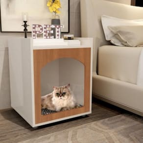 Mesa De Cabeceira Pet Martinez Off White Freijo