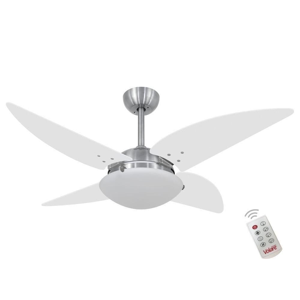 Ventilador Volare Quad Branco 110V E Controle Remoto