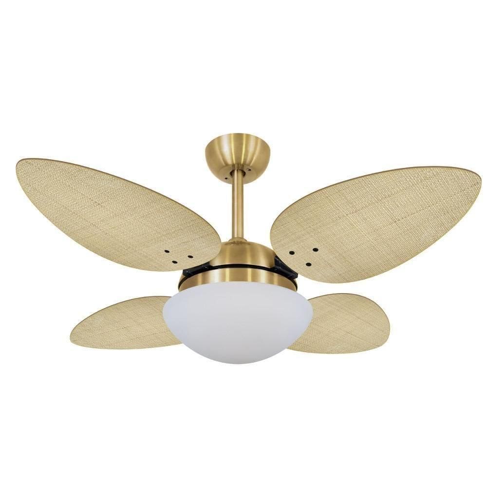 Ventilador De Teto Volare Petalo Palmae Natural 220V