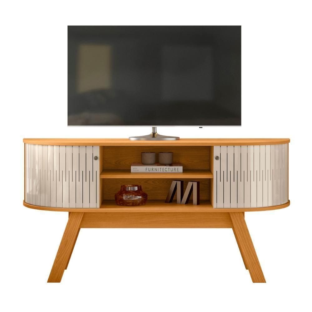 Rack Para 55 Polegadas Londres Cinamomo Off White