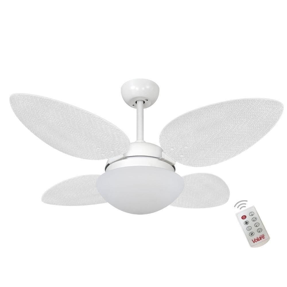 Ventilador Volare P Palmae Branco 110V E Controle Remoto