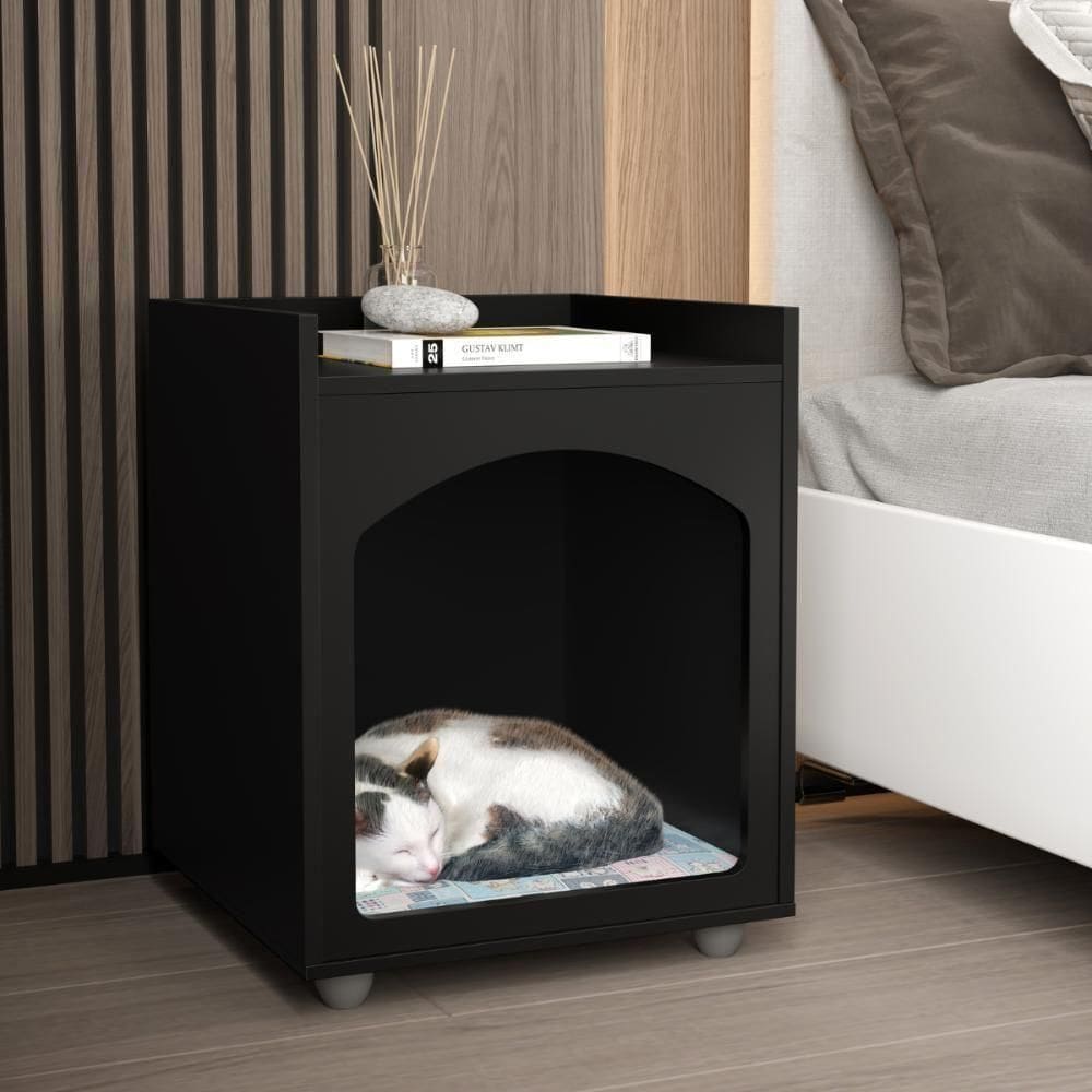 Mesa De Cabeceira Pet Martinez Preto