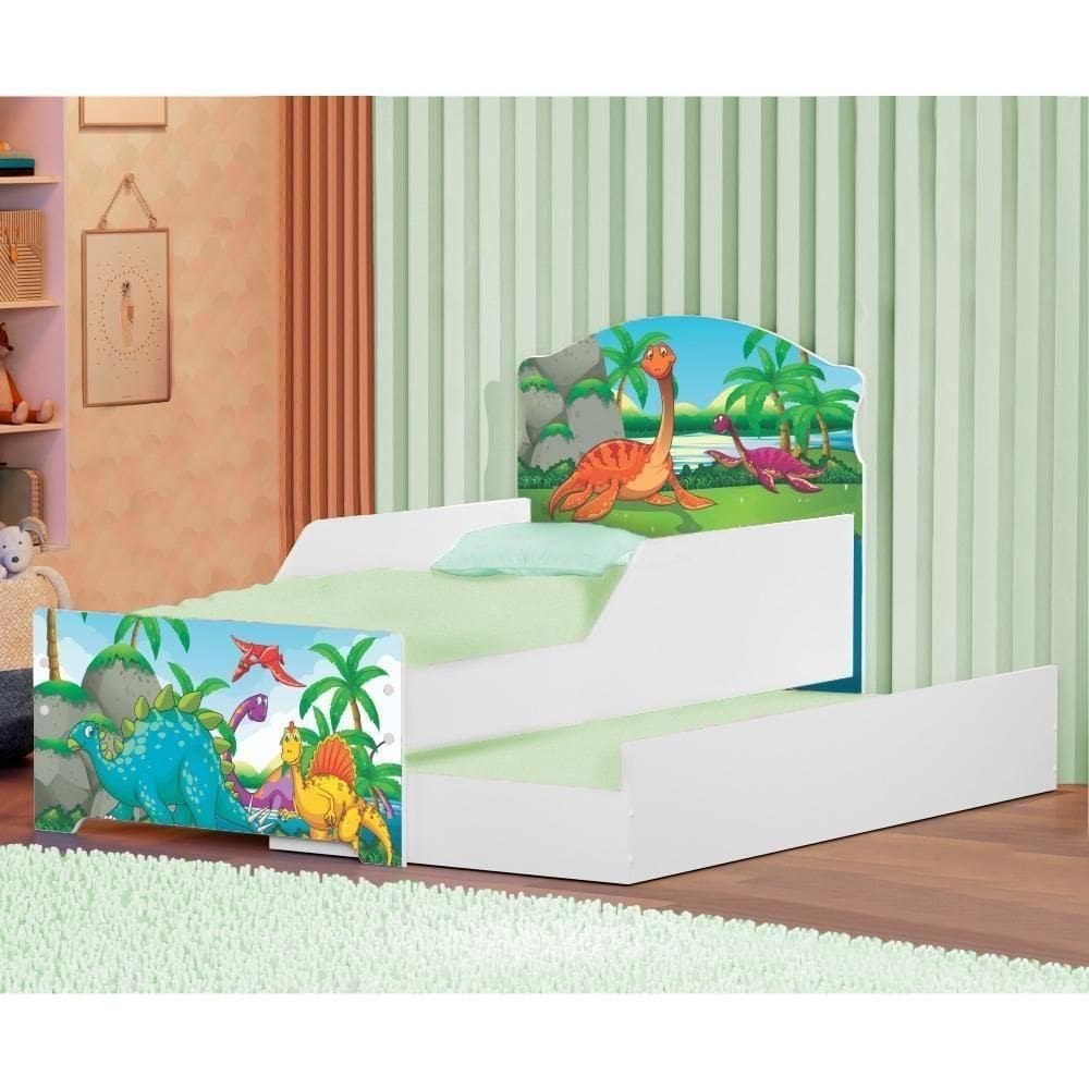 Bicama Infantil Adesivado Uly Floresta Dinossauros