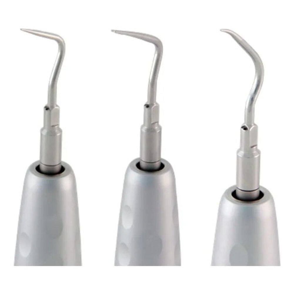 Kit 3 Pontas Tip Perio E Sub Supra C4V1Tador Inox Dentflex