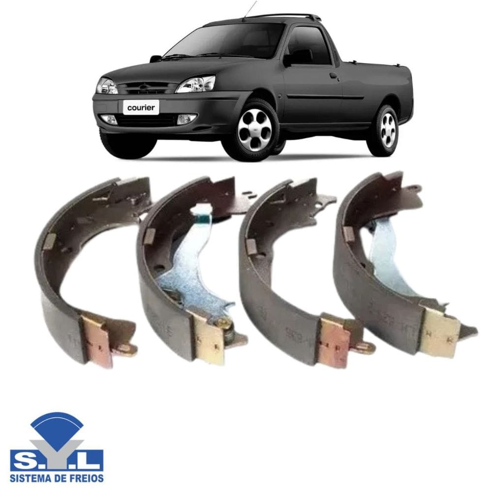 Sapata De Freio Traseiro - Courier 1.3 1997 A 2000 / Courier 1.4 16V Si 1997 A 2002 / Courier 1.6L 1997 A 2000 / Courier 1.6Xl 1997 A 2000 - 203103