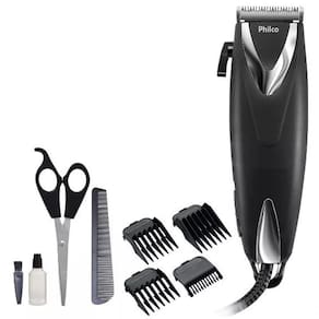 Maquina Cortar Cabelos Philco 18w Com 4 Pentes Luxxblack 110V