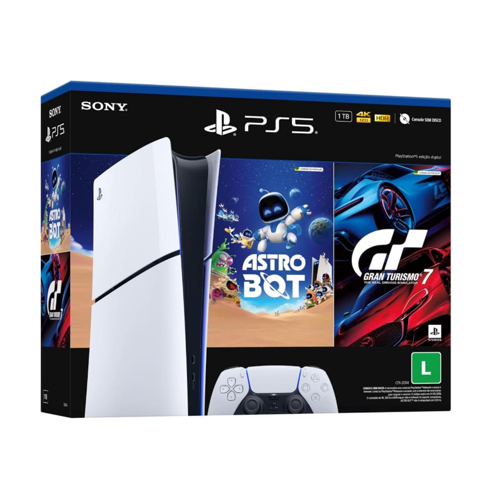 PlayStation®5 Slim Digital -Pacote ASTRO BOT e Gran Turismo 7
