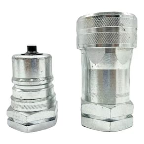 Engate Rápido Hidráulico Trator Agrícola 1Pol Npt Aço 1080Cl