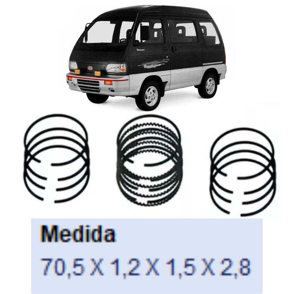 Jogo Aneis Para Motor 050 - Tower 1993 A 1997 - 20127