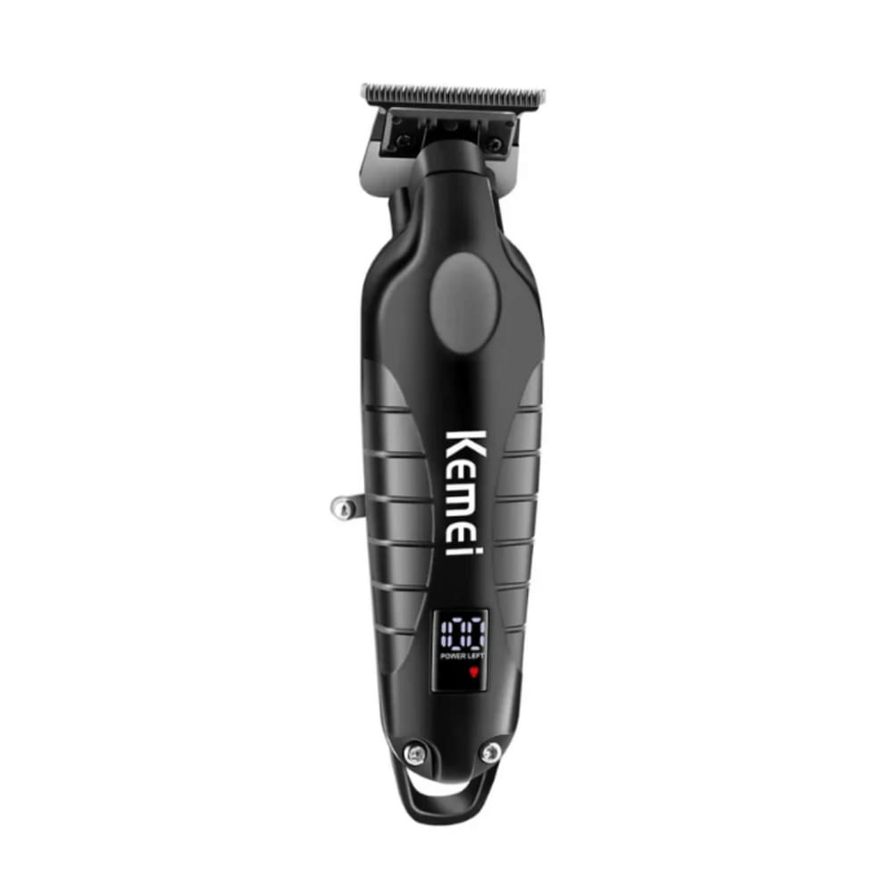 Máquina De Acabamento Kemei Profissional Preta Km-2293