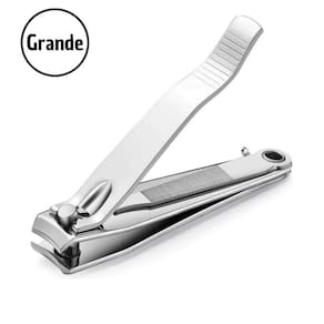Cortador de Unhas Grande com Lixa em Aço Carbono p/ Cortar Unha do Pé e Mão - Manicure Pedicure Salão Beleza - PANAMI