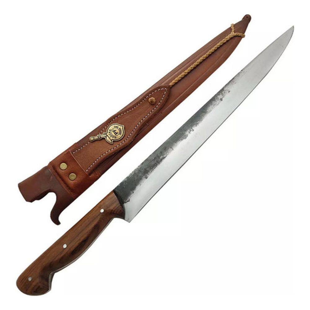 Faca Artesanal Javalizeira 12` Aço Carbono Guajuvira 2012Jc