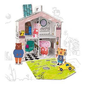 Brinquedo Criando Minha Casinha De Boneca Cartonado 10Pçs