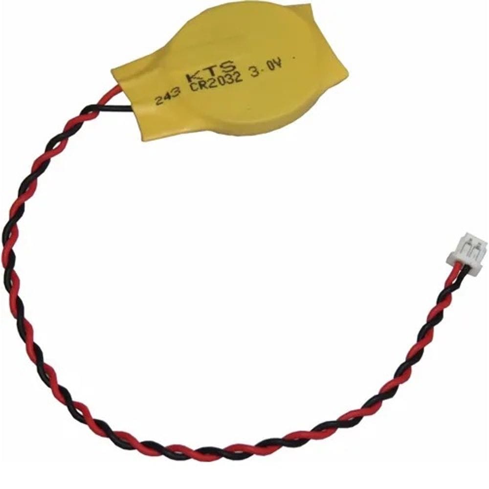 Bateria 3V Cr2032 20X3,2Mm C/ Fios E Conec Molex