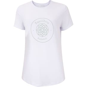 Camiseta Feminina Oxer Manga Curta Estampada Refletivo