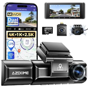 Azdome M550 Max 3ch Dash Cam 4k Câmera Veicular 128gb