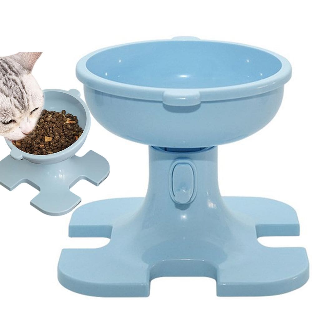 Comedouro Tijela Ergonomico Raçao Gato Pet Cachorro Cao Animais Estimaçao Altura Ajustavel