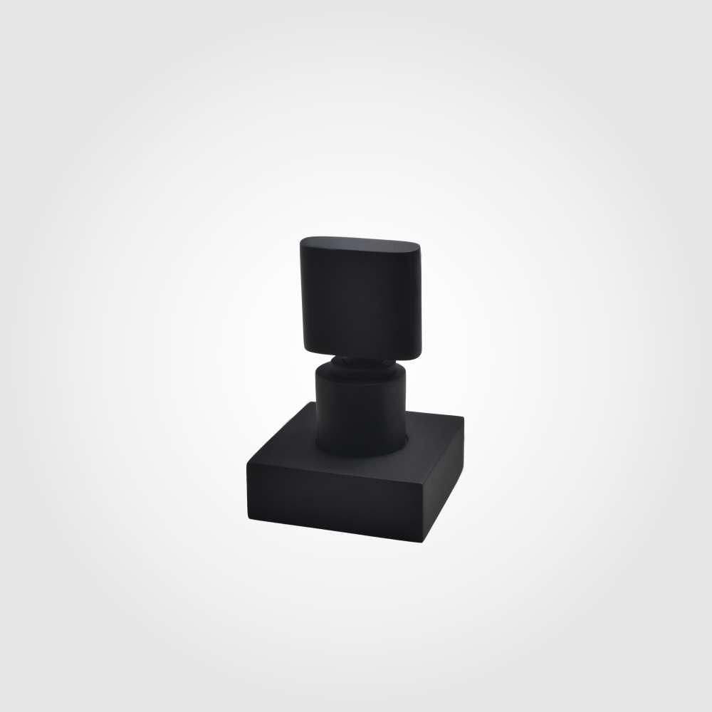Acabamento Registro Base Deca 1/2" e 3/4" e 1" (Pequeno) Preto Fosco Color Dom Perflex