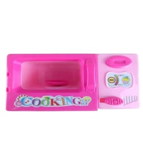 Mini Microondas Infantil Brinquedo De Cozinha Didático Para Crianças e Bonecas