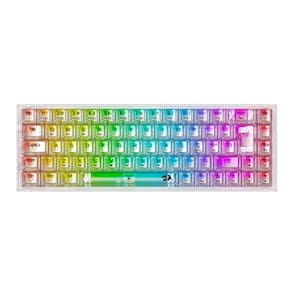 Teclado Mecânico Gamer Redragon Transparente Castor Pro RGB K631CT-RGB-PRO