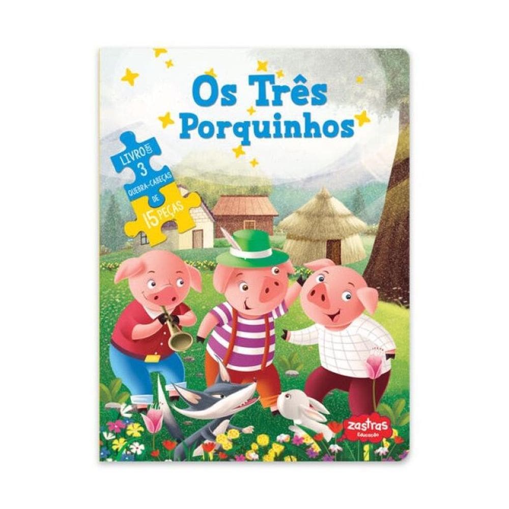 Os Três Porquinhos:Livro Com Quebra Cabeça