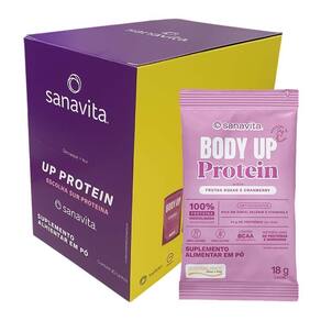 Body Up Protein Frutas Roxas e Cranberry Sanavita 20 Sachês