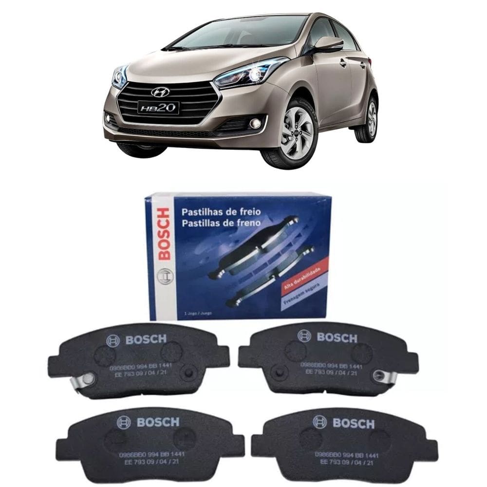 Pastilha De Freio Dianteiro - Hb20 1.0 Flex 2012 Em Diante / Hb20S 1.0 Flex 2013 A 2019 - 0986Bb0994