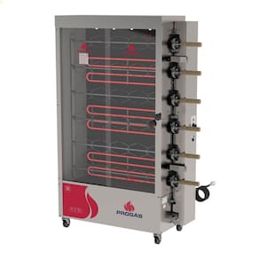 Forno Assador Rotativo Elétrico Progás PR-631 E 6 Espetos 380V P45797