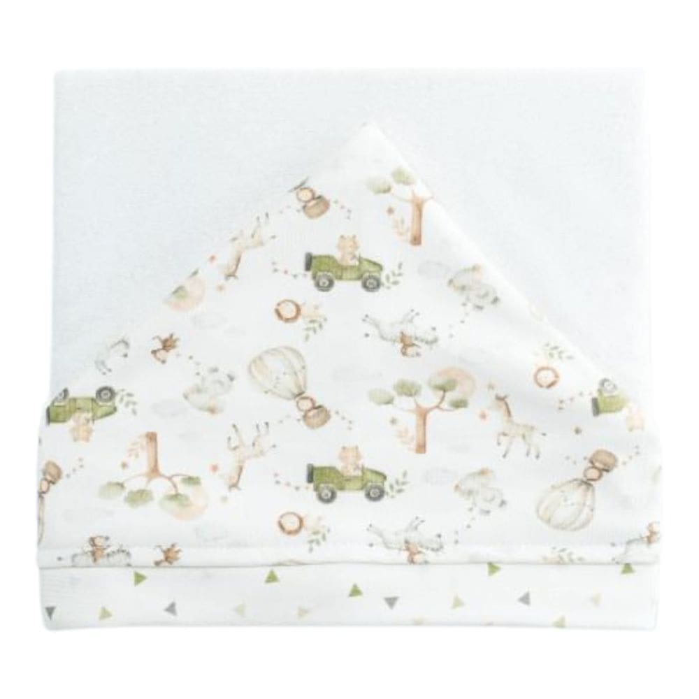 Toalha de Banho Bebê Menino Big Friends Verde 87x88 cm - Hug