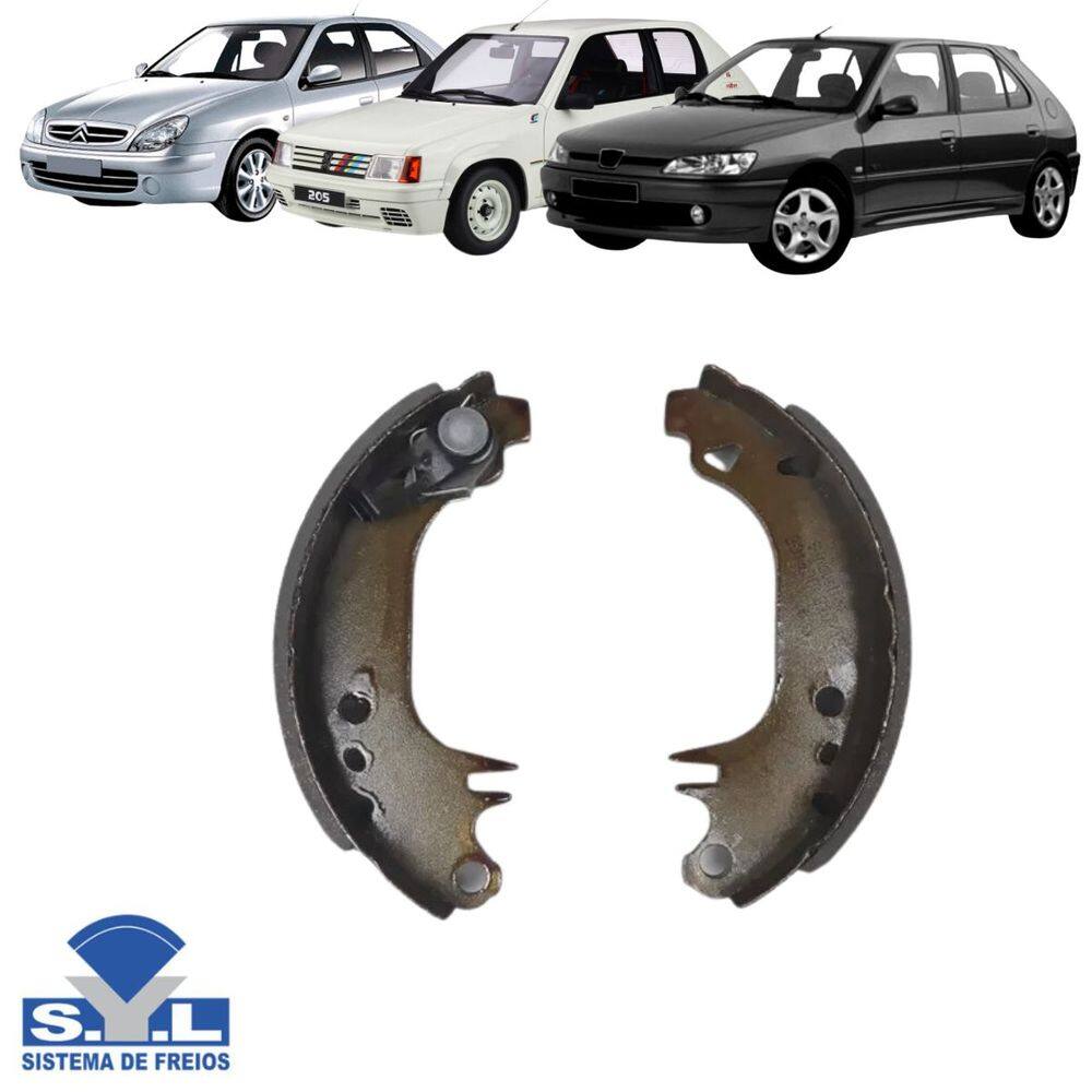 Sapata De Freio Traseiro - 205 1983 A 1994 / 306 1993 A 1997 / Picasso 1997 A 2000 / Xsara 1991 A 2000 / Zx 1991 A 1998 - 201902