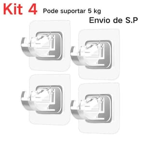 Kitganchos Adesivos Para Cortina Que Nãoprecisa Furar Parede