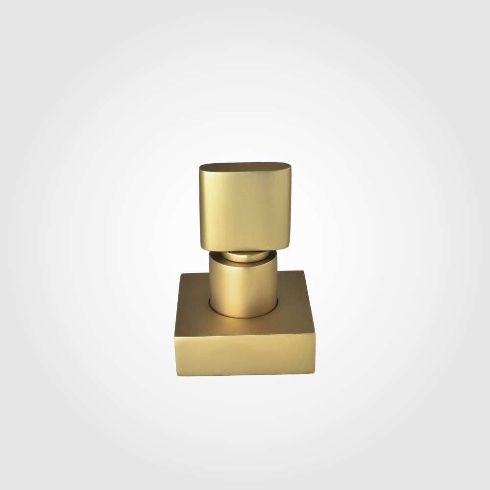 Acabamento Registro Base Deca 1/2" e 3/4" e 1" (Pequeno) Dourado Fosco Color Dom Perflex