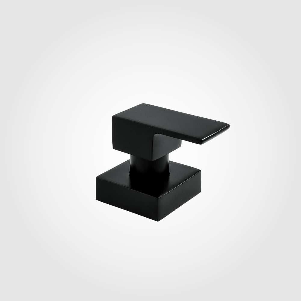 Acabamento Registro Base Deca 1/2" e 3/4" e 1" (Pequeno) Preto Fosco Color Flaunt Perflex