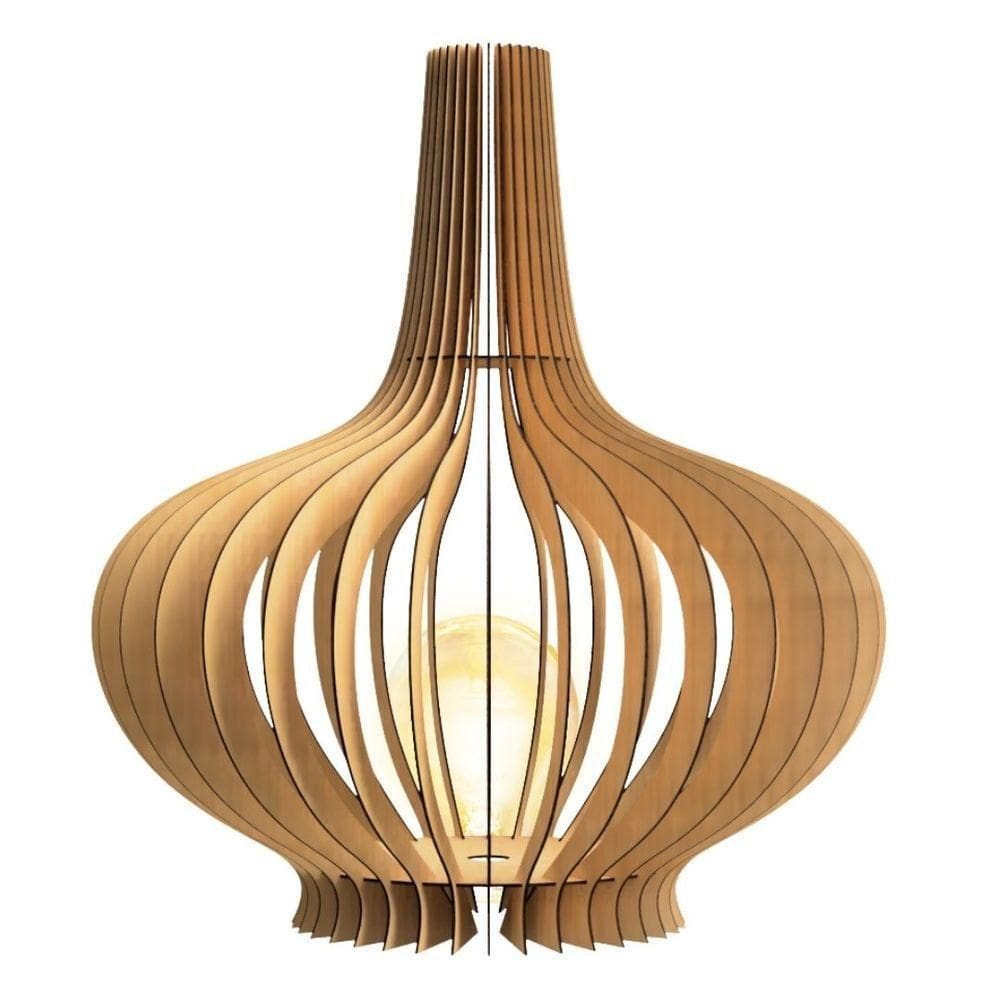 Luminária De Chão Oásis - Mdf Cru