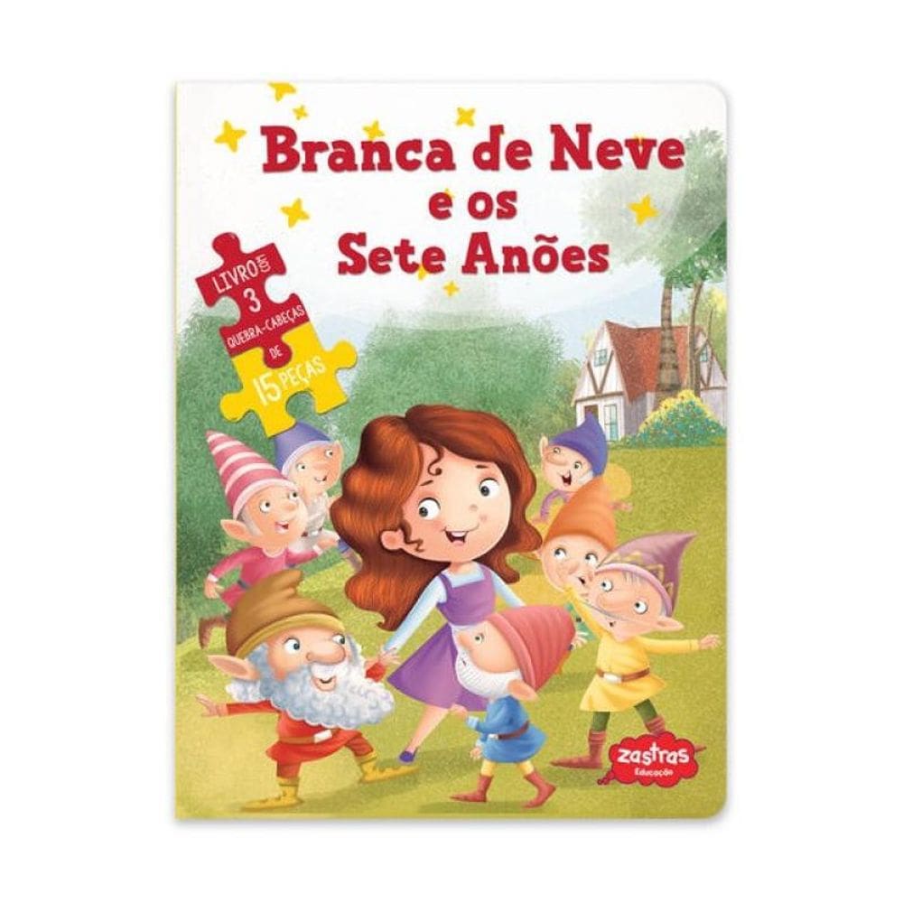 Branca De Neve E Os Sete Anões:Livro Com Quebra Cabeça