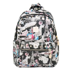 Mochila Bolsa Feminina Estampada Média Em Courino