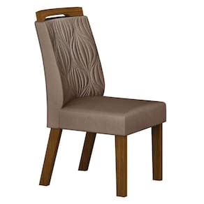 Cadeira Para Mesa De Jantar Ilhéus Mdf Joli Camurça - Leifer Móveis