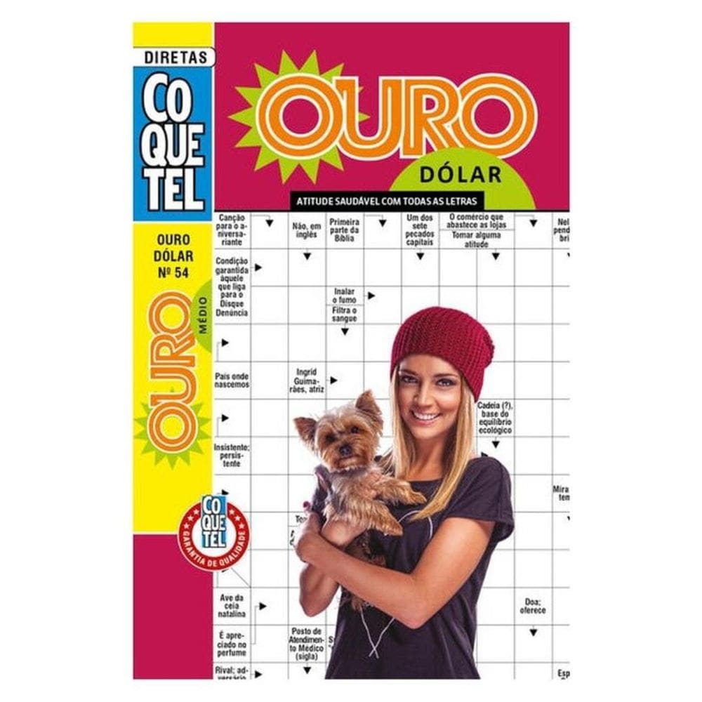 Palavras-Cruzadas Diretas Coquetel Ouro Dólar 54