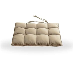 Assentos De Cadeira Futon 40x40 Em Sued Liso - Star Confort Marfim
