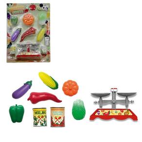 Kit Cozinha Infantil Legumes + Balanca E Acessorios 9 Pecas