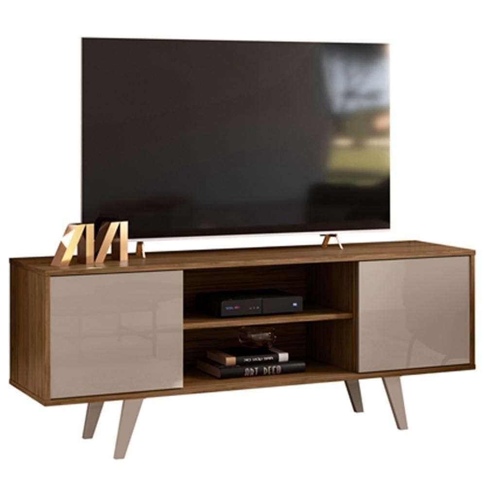 Rack Para 55 Pol 2 Portas 136 Cm Lisboa Madetec Fendi