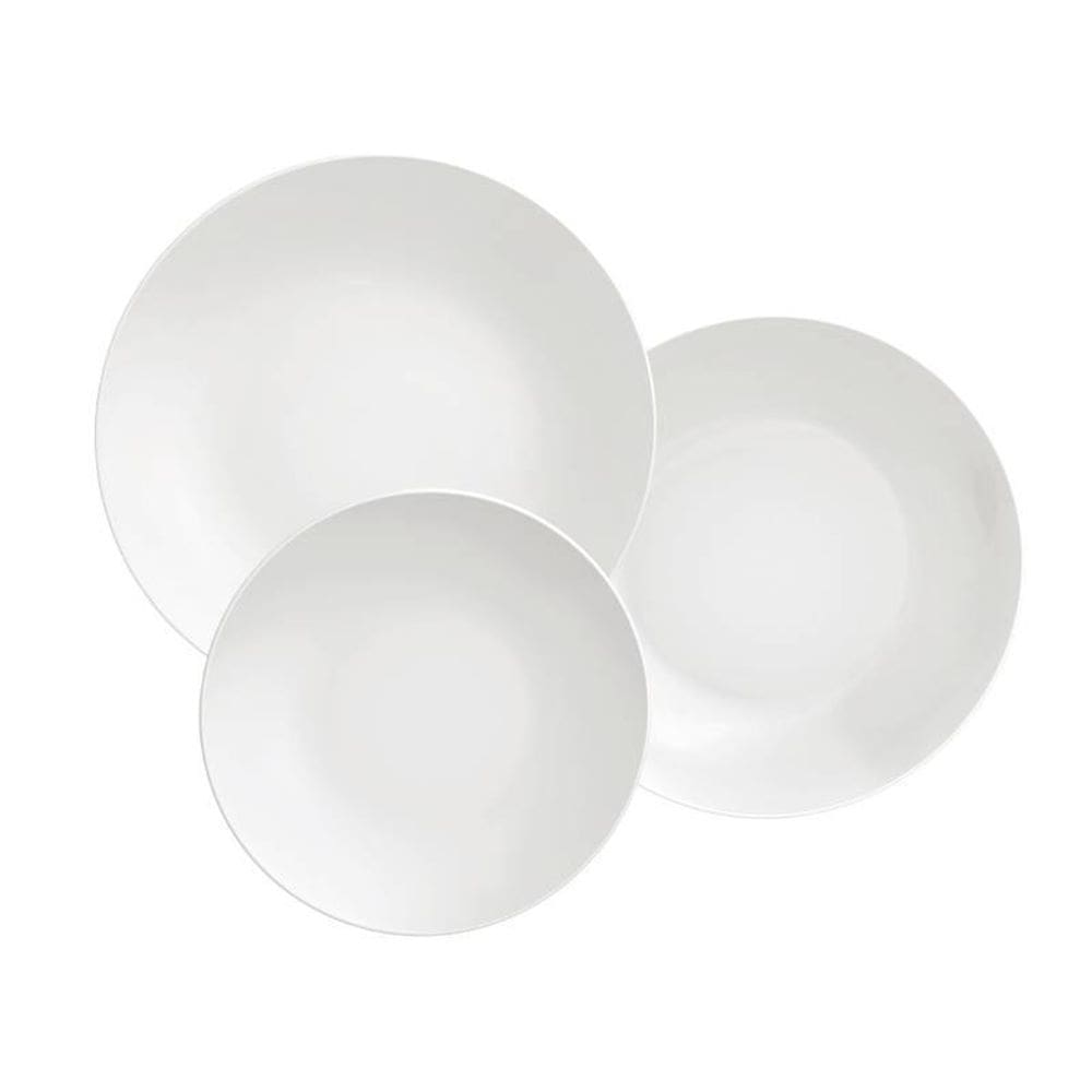 Jogo De Pratos Tramontina Leonora Em Porcelana 12 Peças