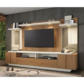Rack Para Sala Moderno Com Painel Grande 2 Metros Opala - Montanhês Móveis