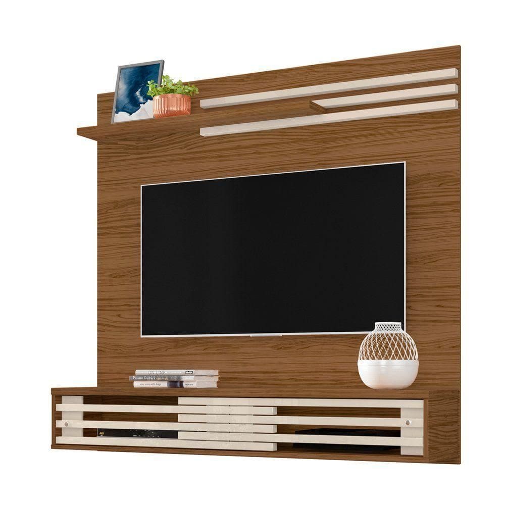 Painel Bancada Suspensa Para 60 Polegadas Frizz Sublime - 7 Decor E Off White