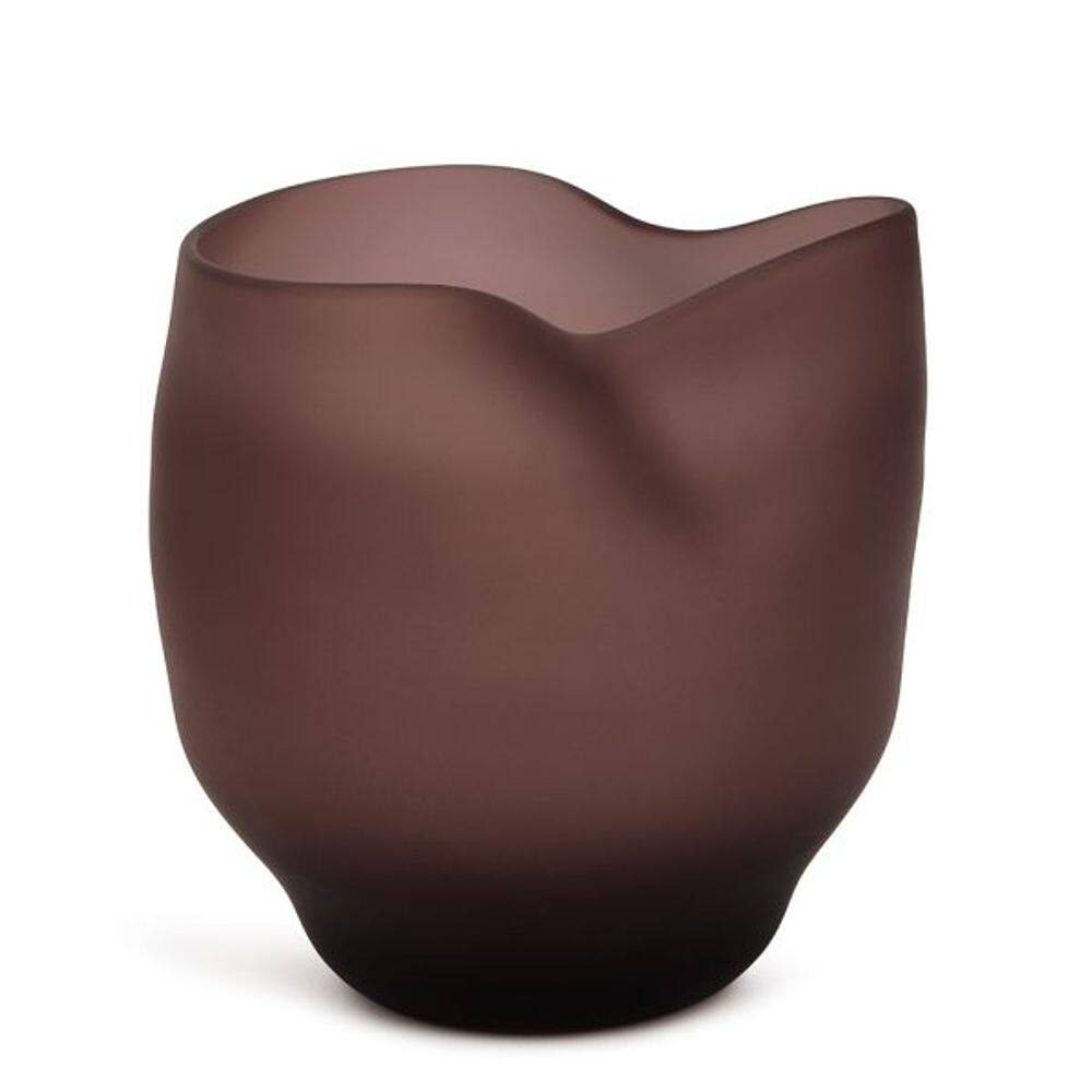 Vaso Em Vidro Marsala Fosco 22Cm