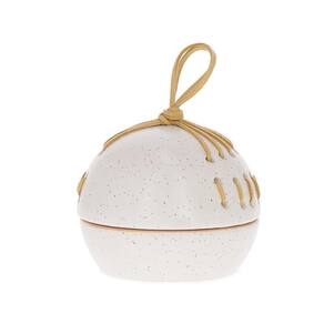 Pote Decorativo G Em Ceramica Com Amarração