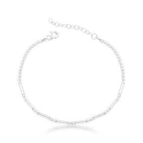 Pulseira Atraktiva Feminina Bolas Prata 925